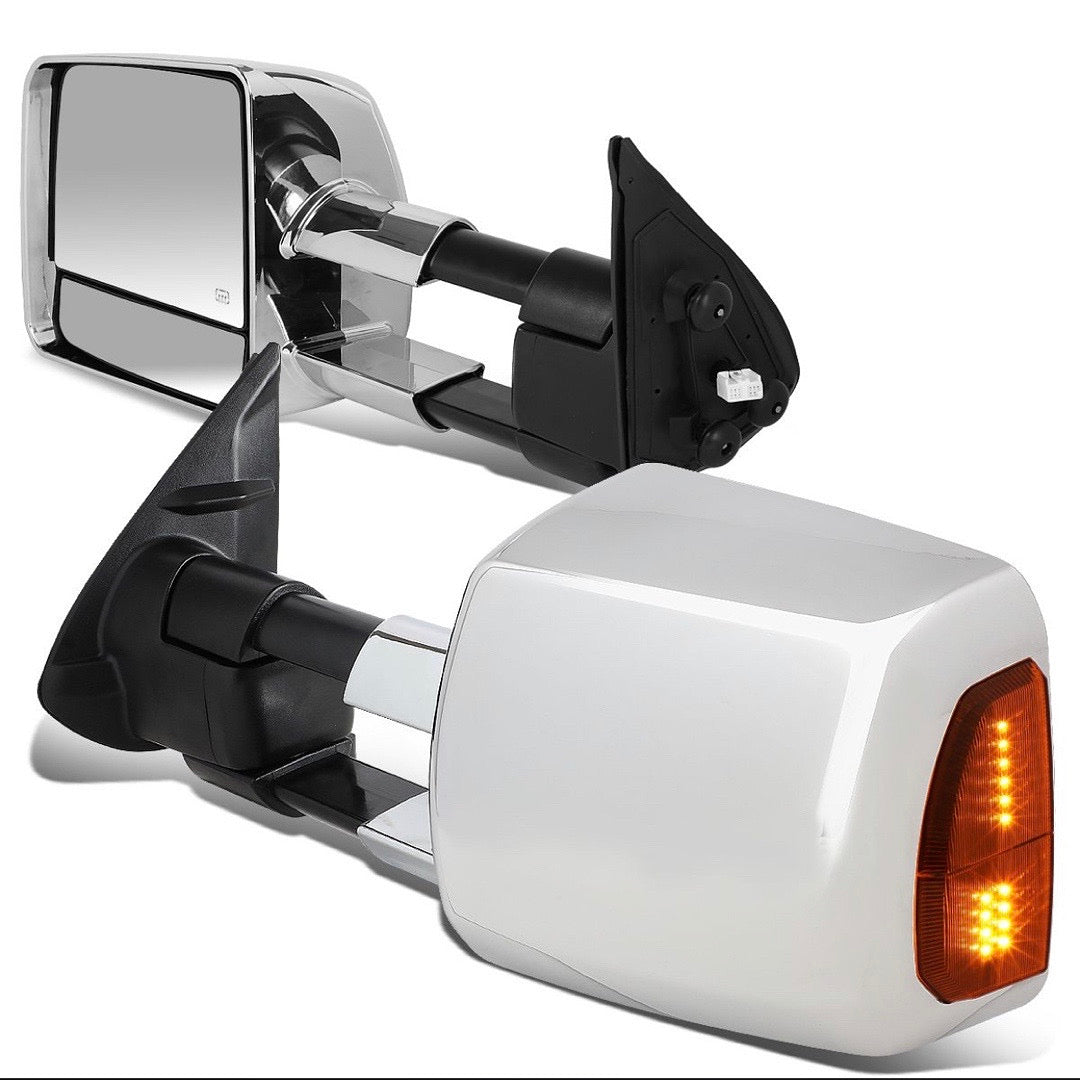 TWM-070-T999-CH-AM 16-20 toyota tacoma Chrome amber towing mirrors