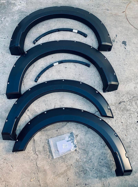 Fender flares for 15-18 Ford F-150 with 67.1" 78.9" & 97.6" Styleside Beds w/ rivets side wheel bengala de guardabrros