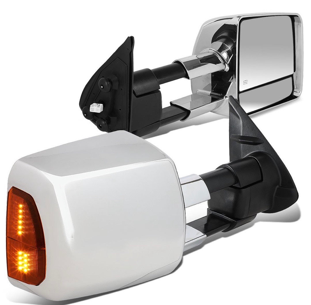 TWM-070-T999-CH-AM 16-20 toyota tacoma Chrome amber towing mirrors