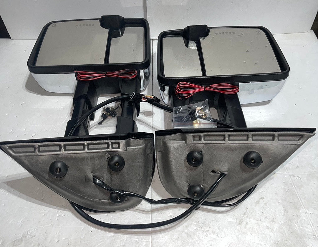 2007 2013 07-13 Chevy Silverado / GMC Sierra chrome / smoked Led/heated Towing Mirrors