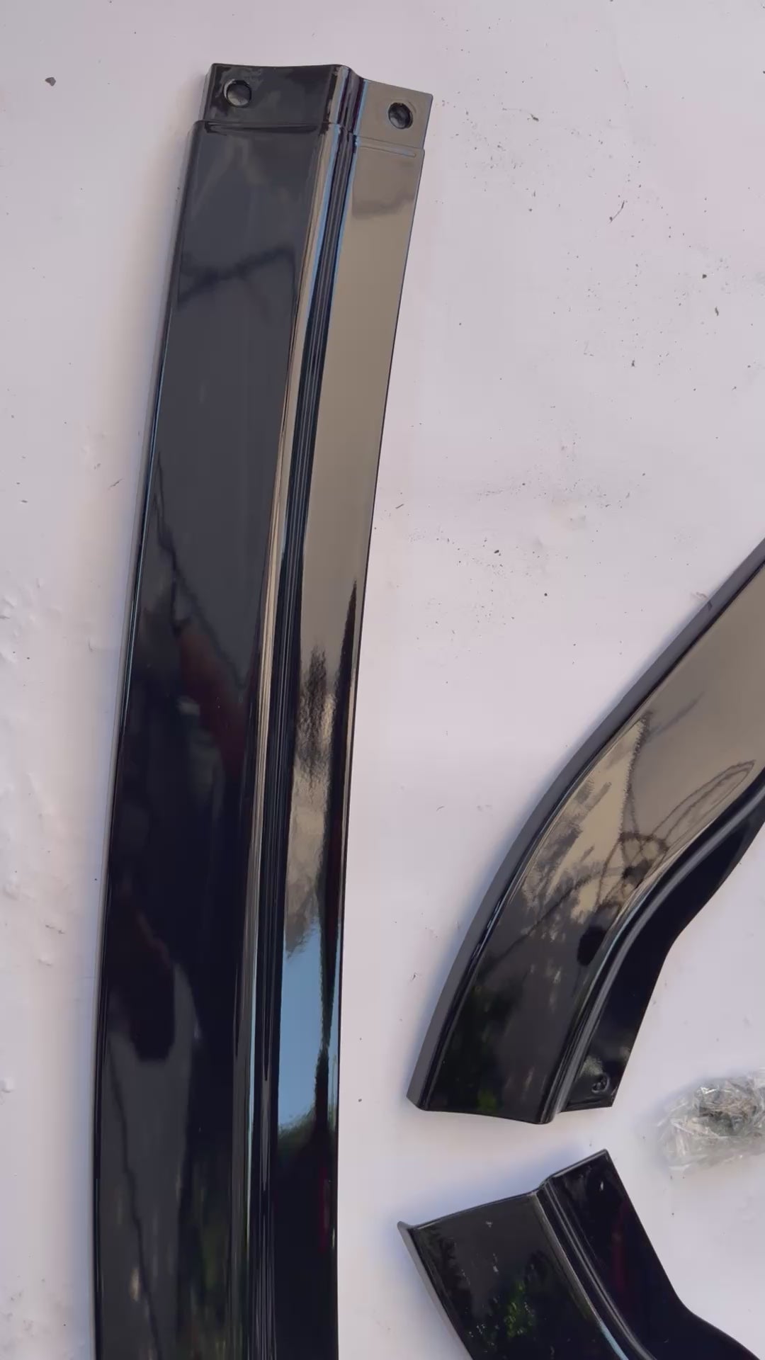 16-18 LEXUS ES300H ES350 FRONT BUMPER SPOILER LIP GLOSSY BLACK