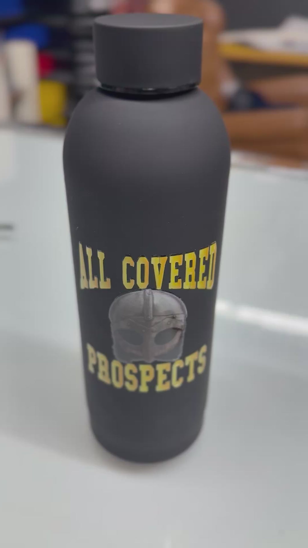 Custom UV stickers x thermal flasks for all sports team 10pk 17oz