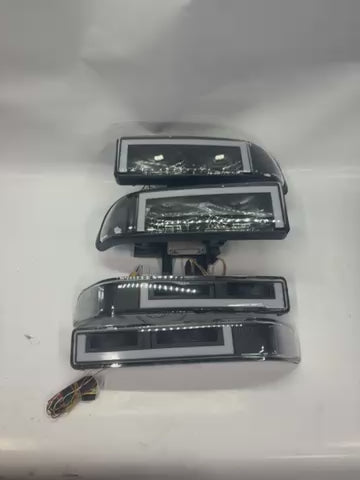 98-04 Chevy Blazer / Chevy S10 Black Clear Fully LED Headlights