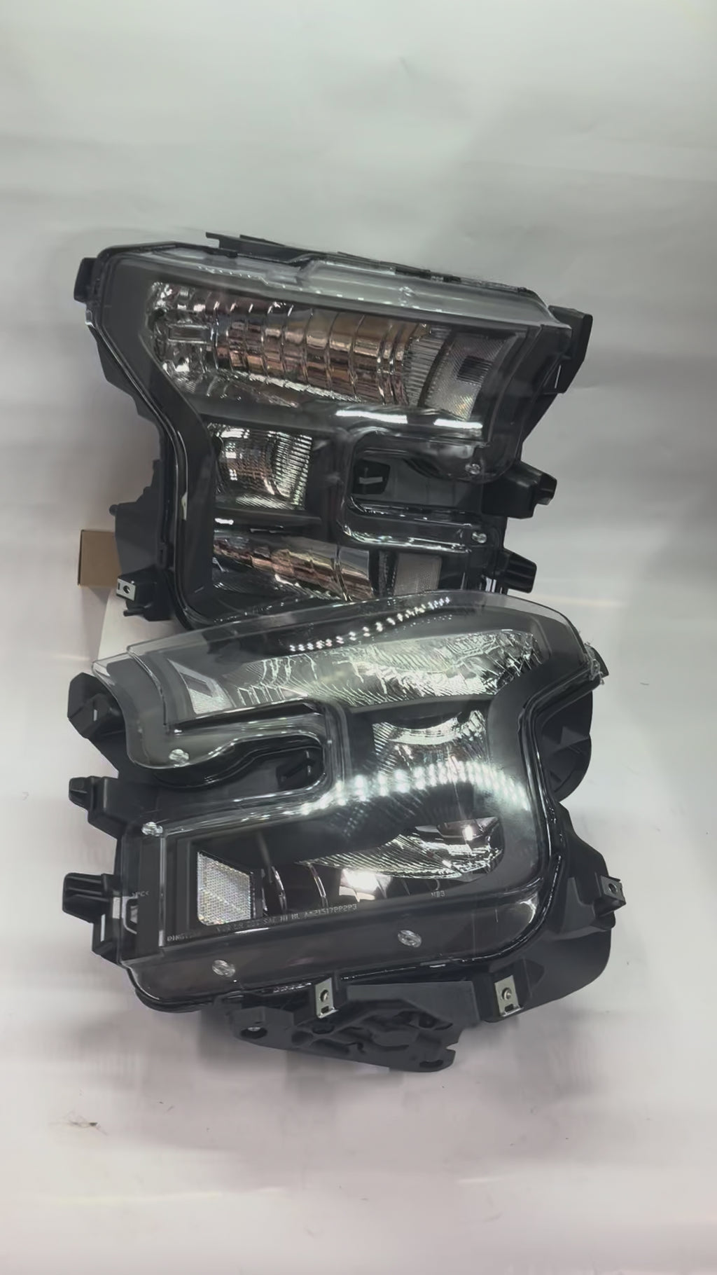 Hl-OH-F15015-BK-CL1 15-17 Ford F-150 Black Housing Clear Reflector Halogen Headlights