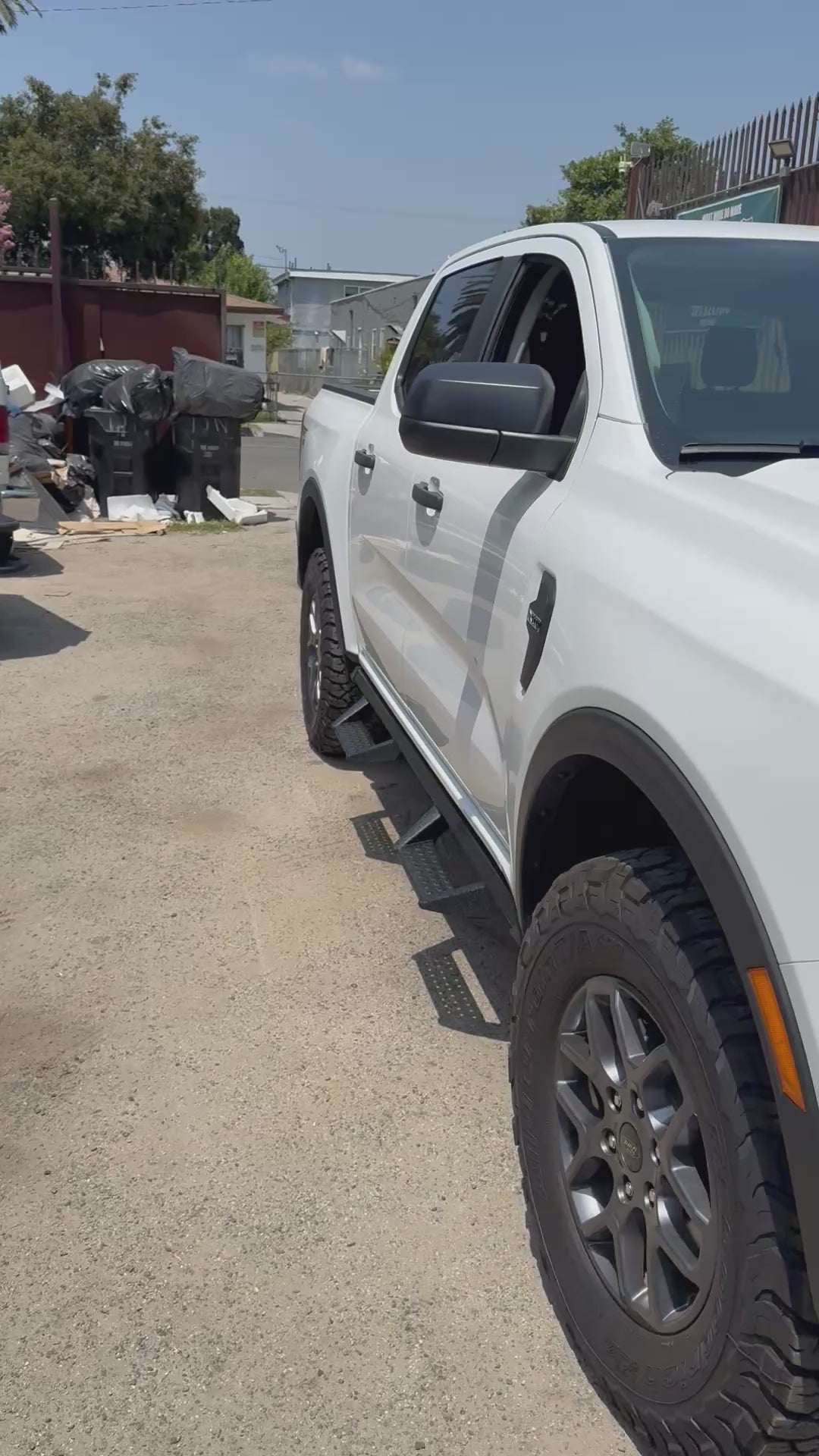 19-26 FORD RANGER CREW CAB OFF ROAD POWDER COATED RUNNING BOARDS SIDESTEPS STEPPERS ESCALON