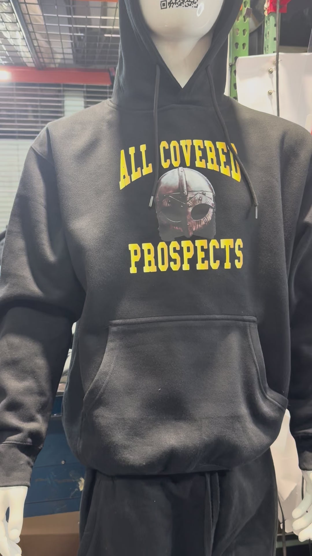 All Covered Prospects original official black cotton hoodie sweater
