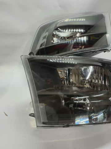 09-17 DODGE RAM 1500 10-17 RAM 2500 3500 BLACK HOUSING AND CLEAR HEADLIGHTS