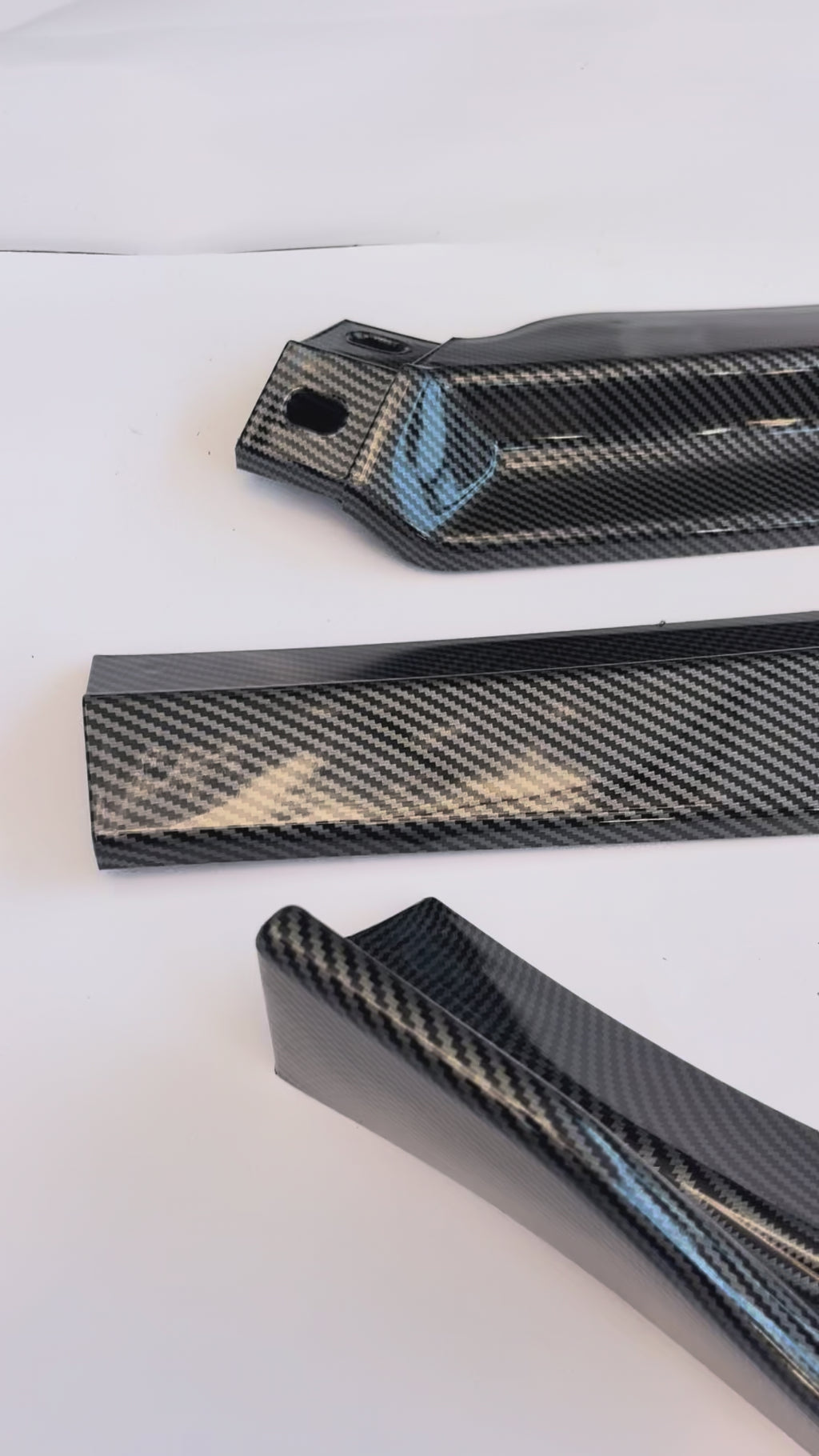 15-18 Volkswagen Jetta STP-Style Front Bumper Lip Carbon Fiber