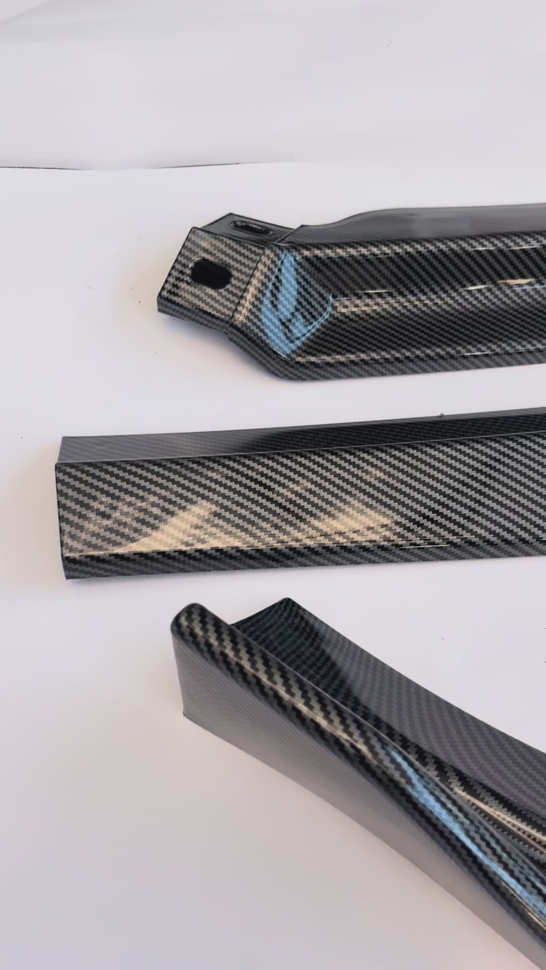 15-18 Volkswagen Jetta STP-Style Front Bumper Lip Carbon Fiber
