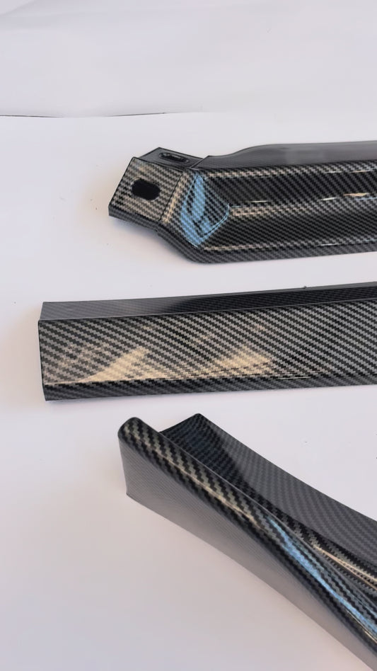 15-18 Volkswagen Jetta STP-Style Front Bumper Lip Carbon Fiber
