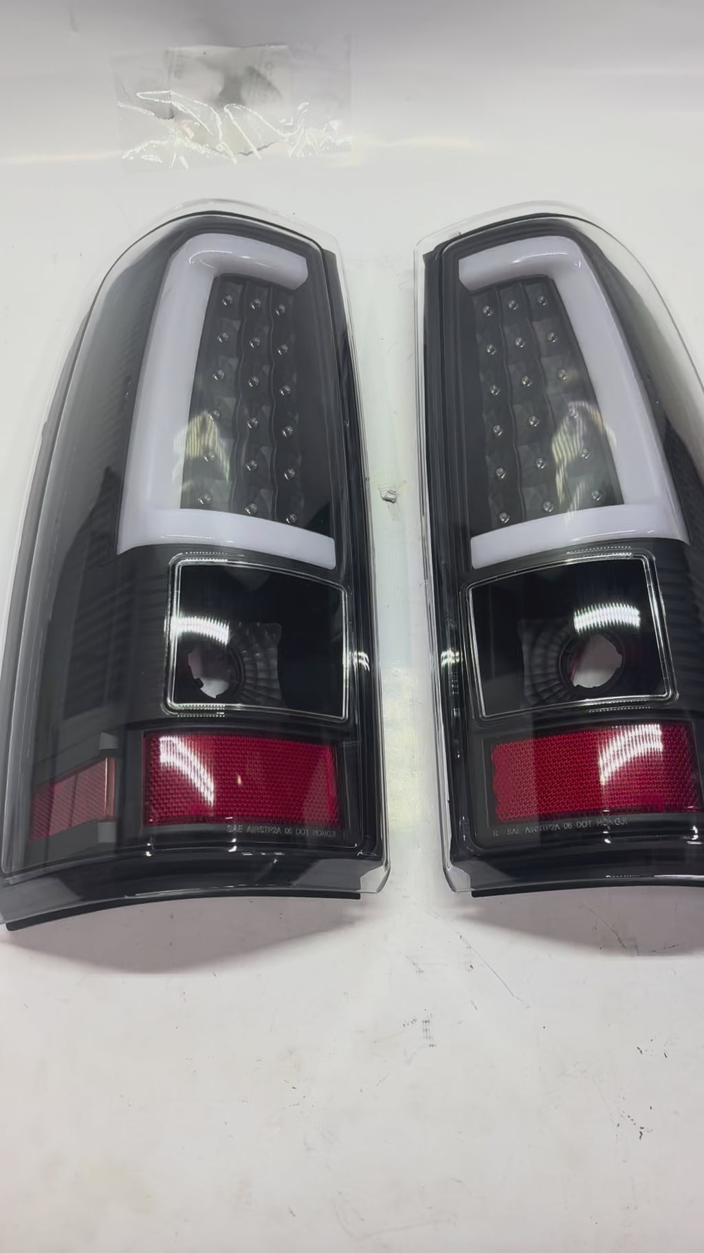 Black LED Tail Lights For 03-06 Chevy Silverado GMC Sierra 1500 2500HD 3500