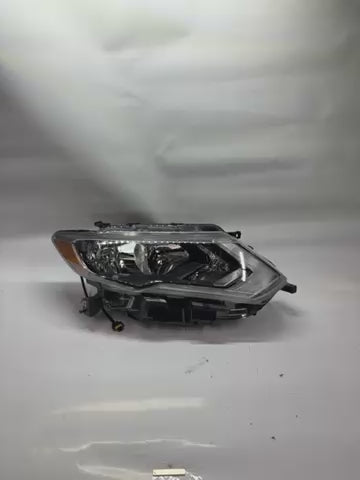 OEM-HL-0130-R Right Side Halogen/LED Headlight Compatible with 2017-2020 Rogue, Black Housing Amber Reflector