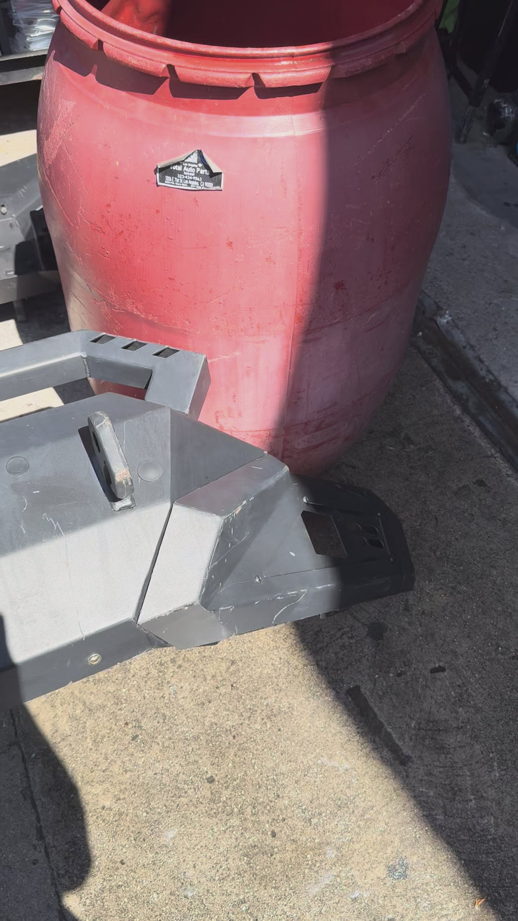 #97 black front bumper as is no brackets