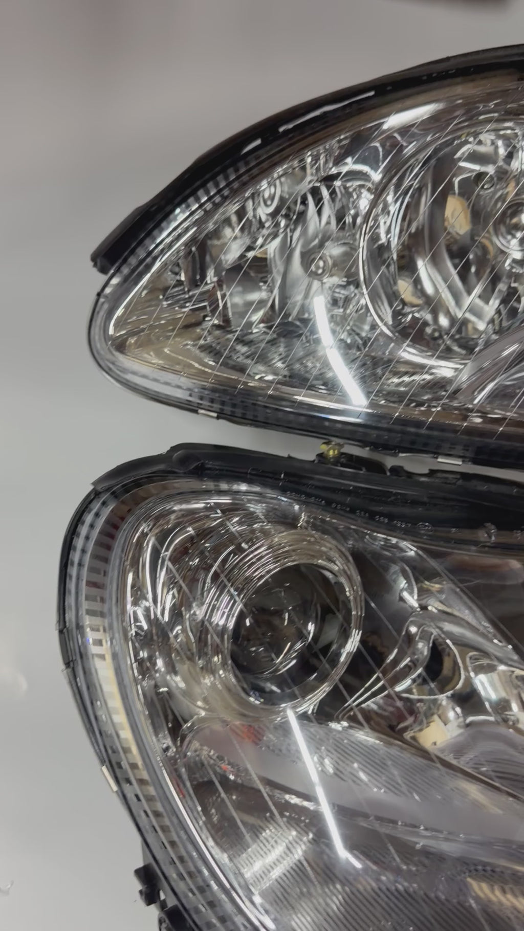 00-06 MERCEDES BENZ S430 S500 S600 CHROME CLEAR PROJECTOR HEADLIGHTS