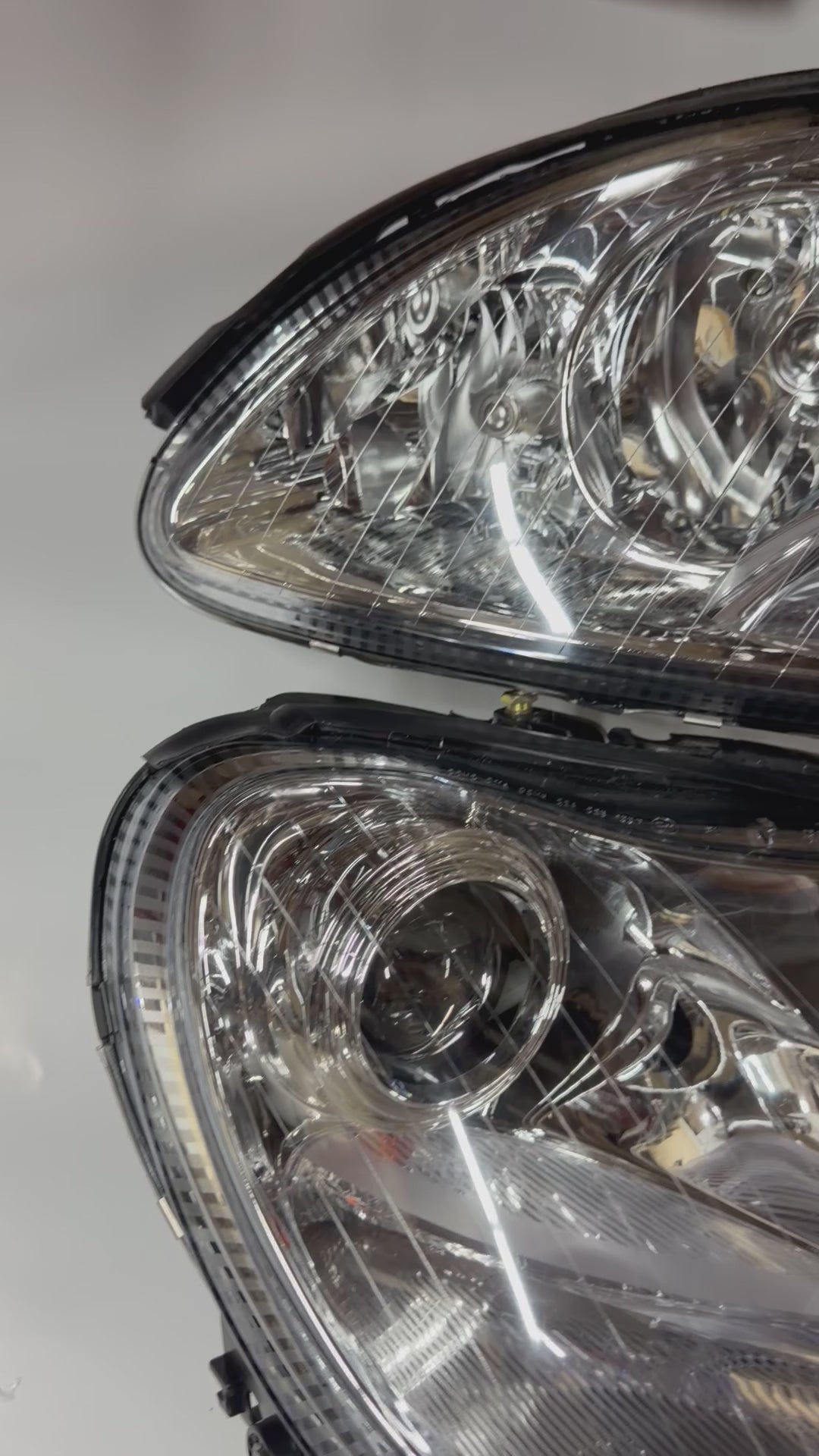 00-06 MERCEDES BENZ S430 S500 S600 CHROME CLEAR PROJECTOR HEADLIGHTS