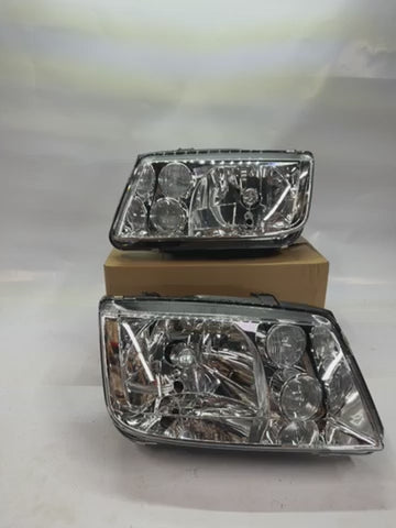 99-05 VOLKSWAGEN JETTA CHROME PAIR HEADLIGHTS