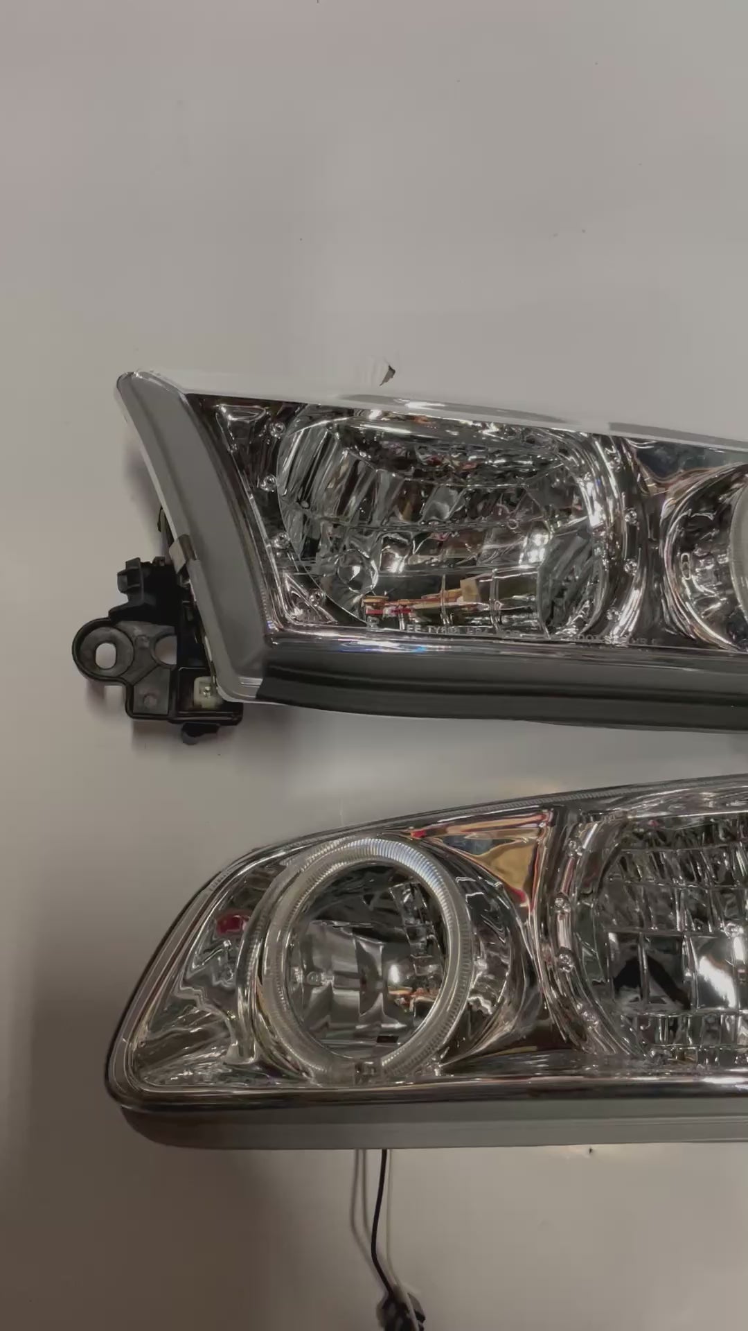 00-01 TOYOTA CAMRY LED HALO SET CHROME CLEAR
