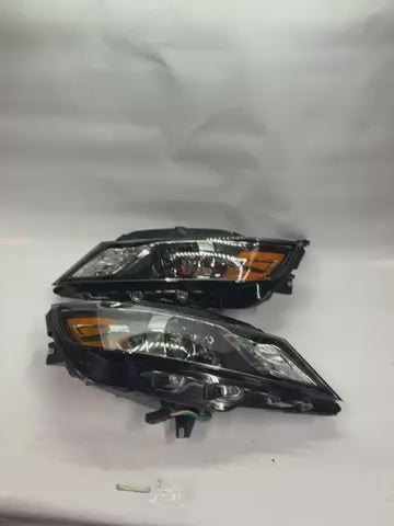 14-20 CHEVY IMPALA HEADLIGHTS BLACK AMBER PROJECTOR