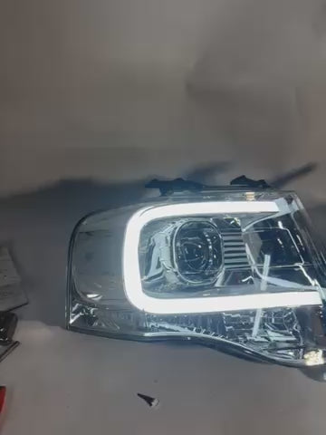 07-14 Ford Expedititon Chrome Clear LED Headlights Wiring Needed