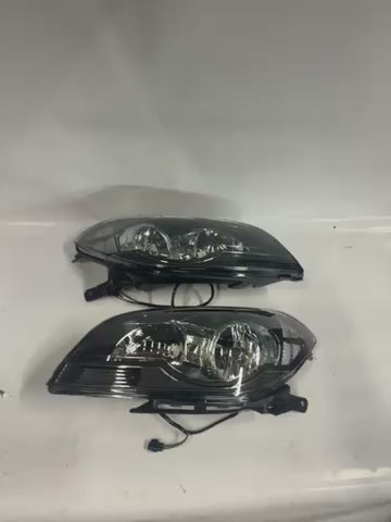 08-12 Chevy Malibu Black Clear Headlights