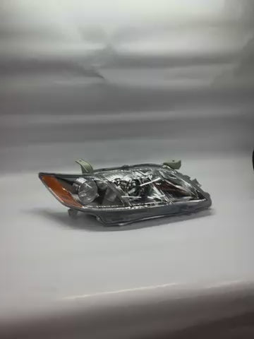 07-09 Toyota Camry Chrome Amber Passenger Side Headlight