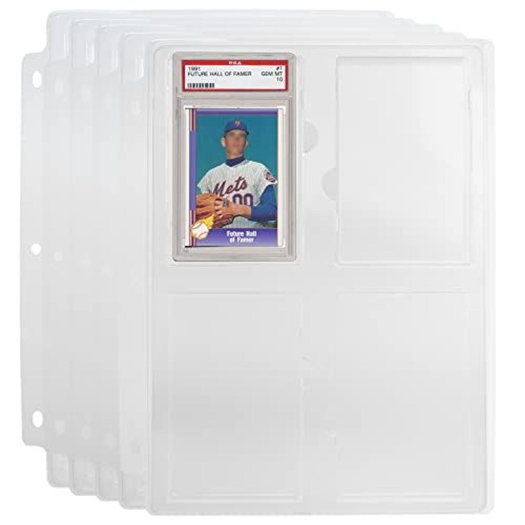Simply Genius five-pack PSA graded card binder trays, product view