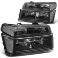 HL-OH-CCOL044P-BK-CL1 black clear four-piece lighting set